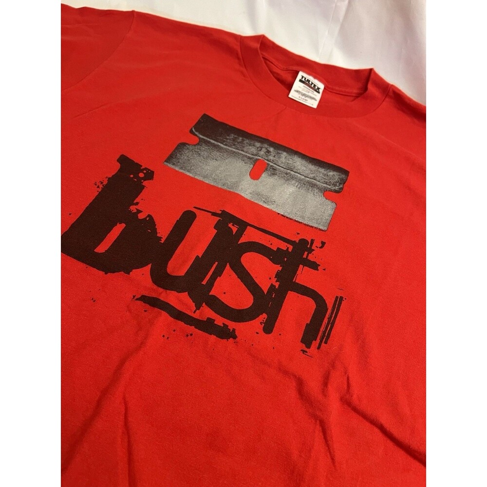 Bush Razorblade Suitcase T-Shirt Vintage 90s Tultex Tag Red Xl Grunge Gavin